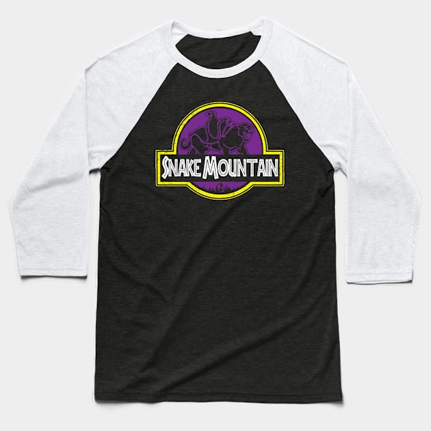 Snake Mountain Baseball T-Shirt by Daletheskater